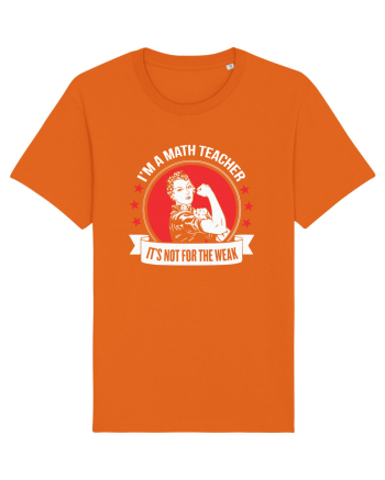 MATH TEACHER Bright Orange