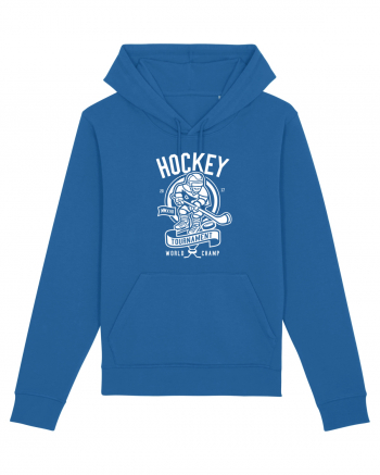 Hockey Champ White Royal Blue