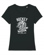 Hockey Champ White Tricou mânecă scurtă guler larg fitted Damă Expresser