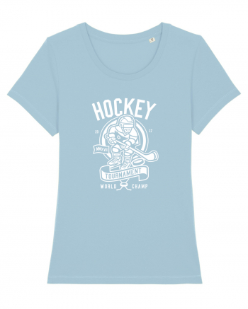 Hockey Champ White Sky Blue