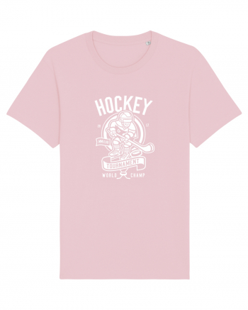 Hockey Champ White Cotton Pink