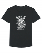 Hockey Champ White Tricou mânecă scurtă guler larg Bărbat Skater