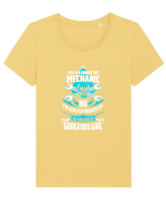 MECHANIC Tricou mânecă scurtă guler larg fitted Damă Expresser