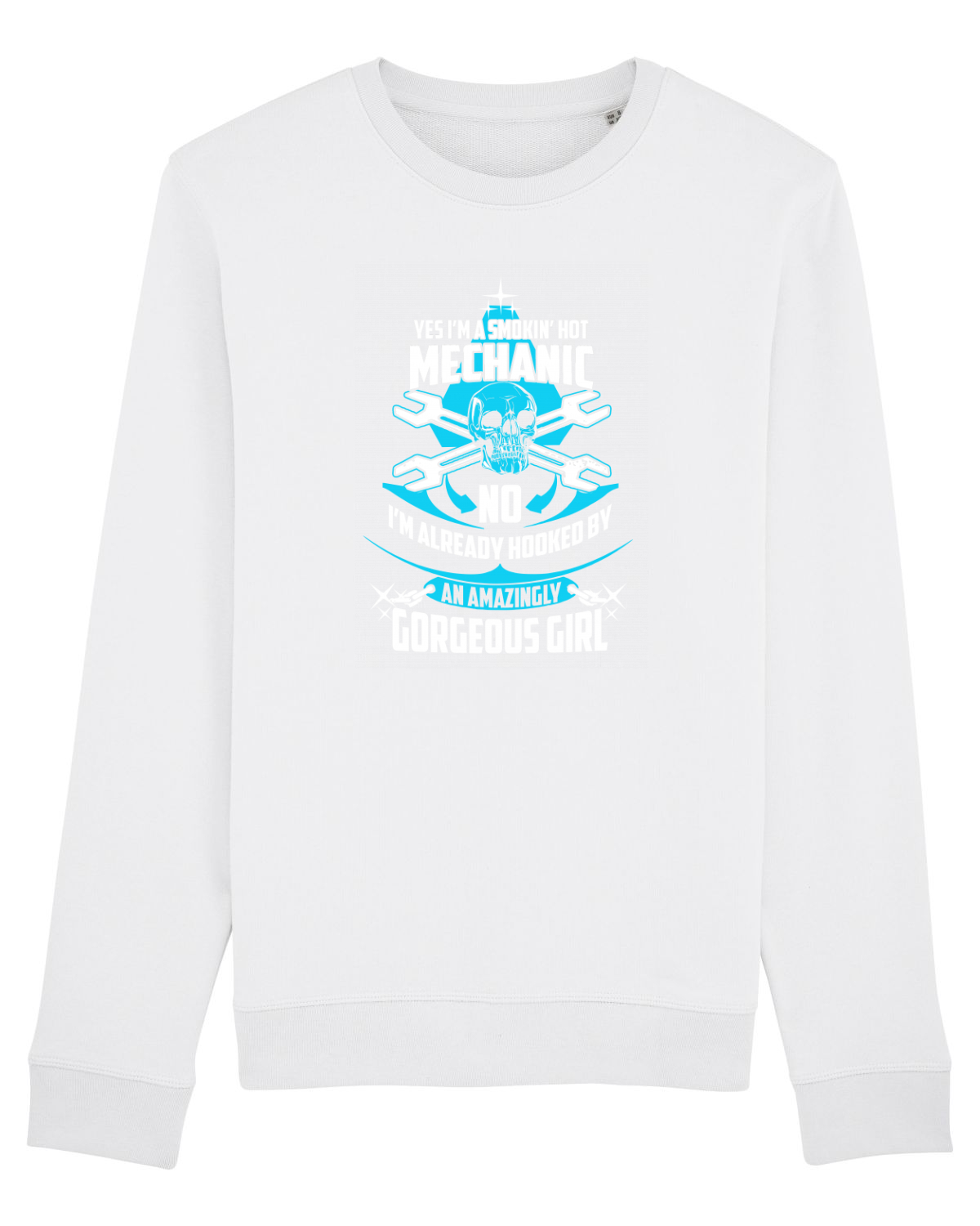Bluză mânecă lungă Unisex Rise White