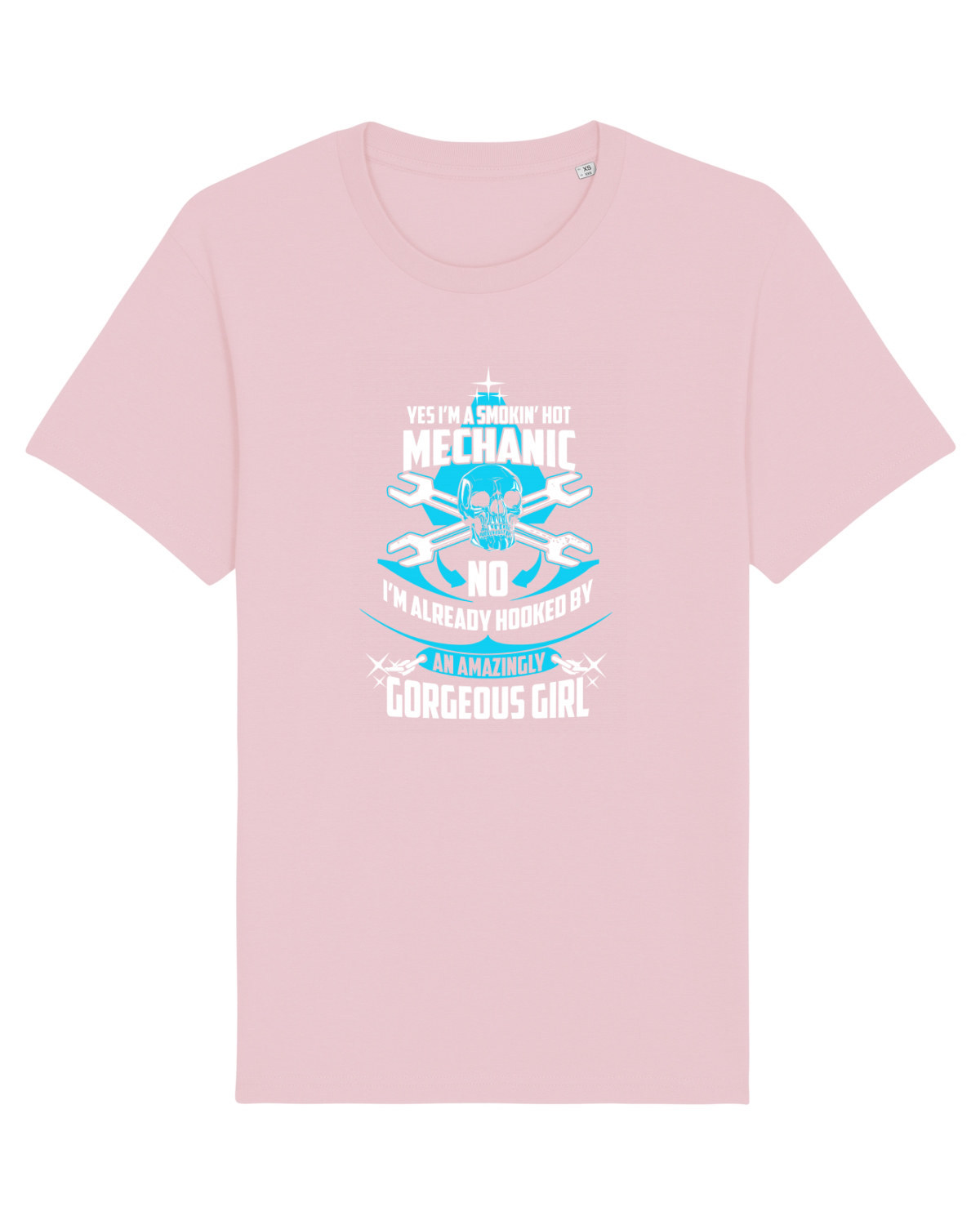 Tricou mânecă scurtă Unisex Rocker Cotton Pink
