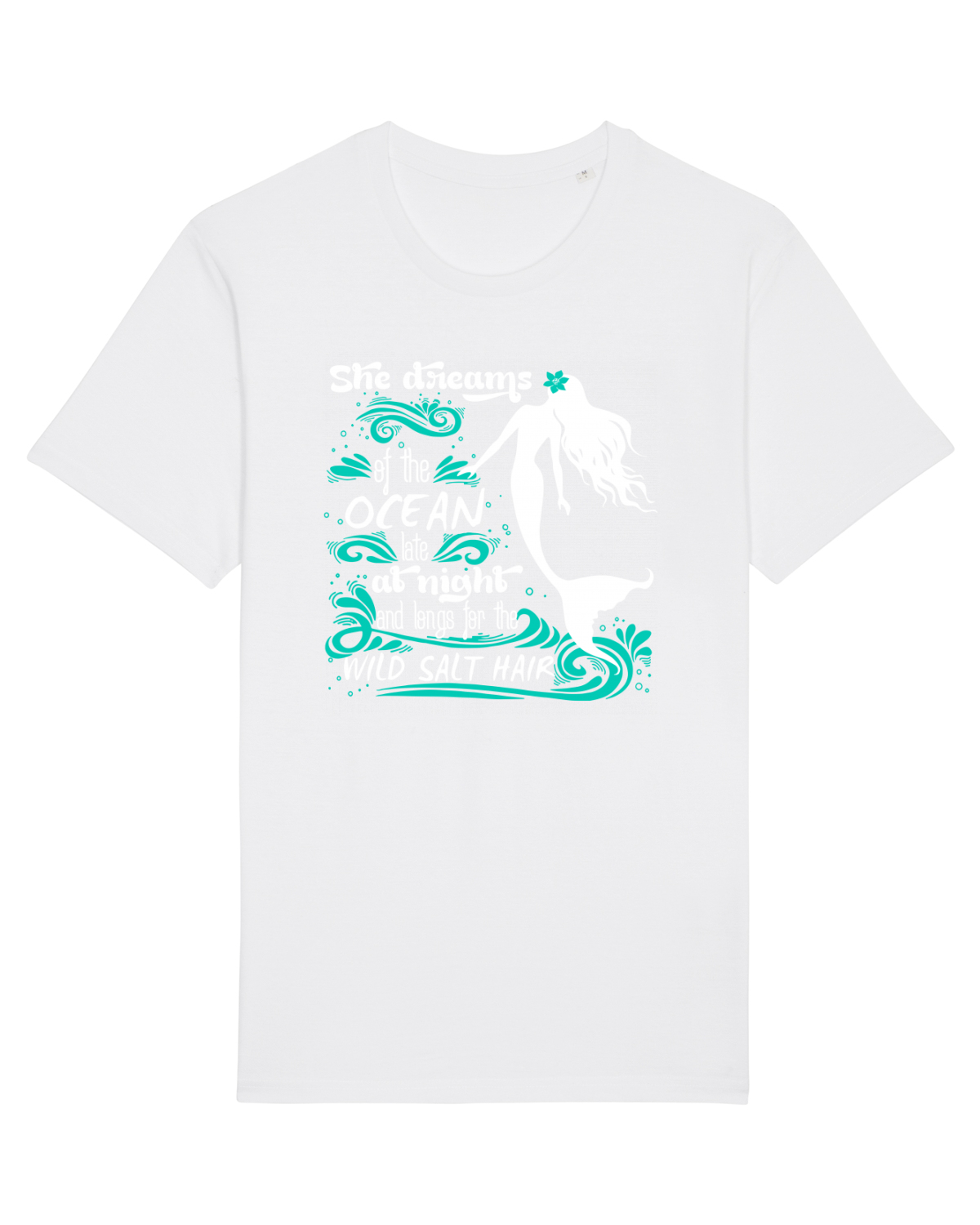 Tricou mânecă scurtă Unisex Rocker White