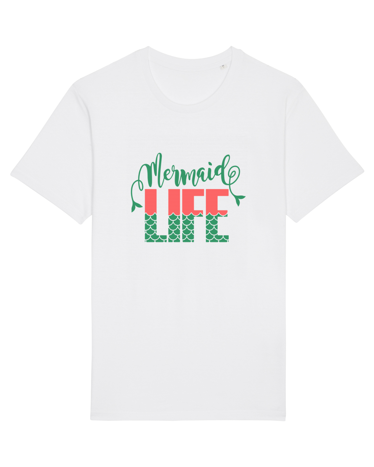 Tricou mânecă scurtă Unisex Rocker White