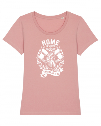 Home Heart Axe White Canyon Pink