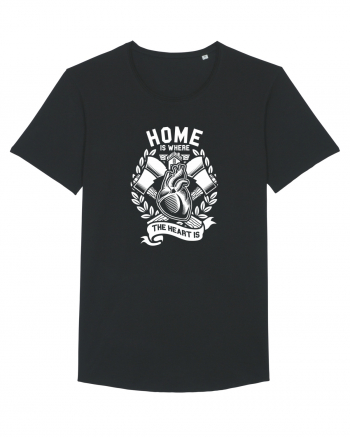 Home Heart Axe White Black