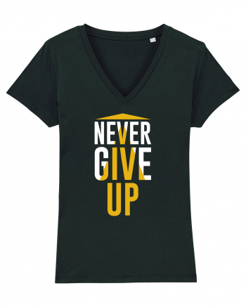 Never Give Up Black