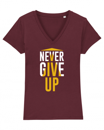 Never Give Up Burgundy