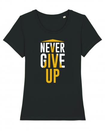 Never Give Up Black