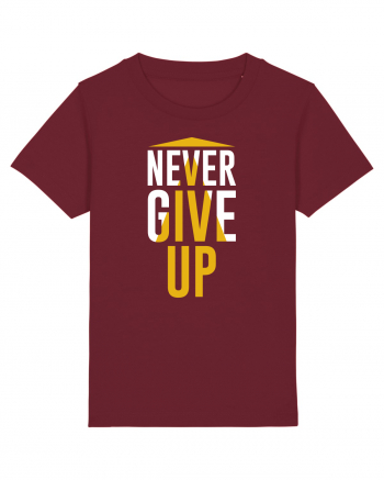 Never Give Up Burgundy