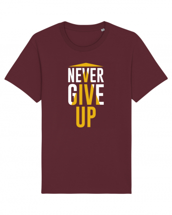 Never Give Up Burgundy