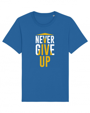 Never Give Up Royal Blue