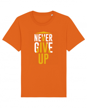 Never Give Up Bright Orange