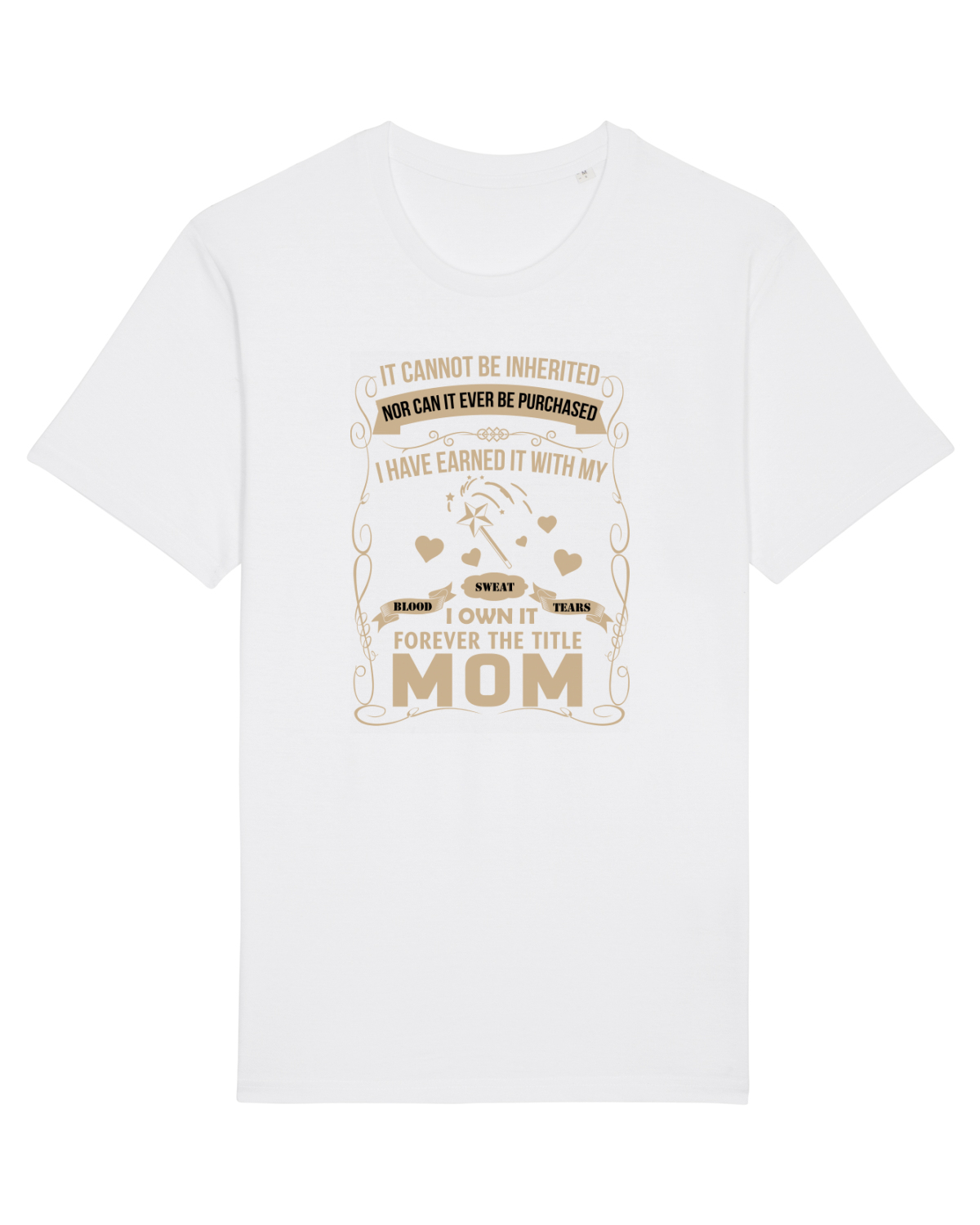 Tricou mânecă scurtă Unisex Rocker White