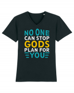 No One Can Stop Gods Plan For You Tricou mânecă scurtă guler V Bărbat Presenter