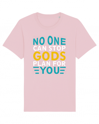 No One Can Stop Gods Plan For You Cotton Pink