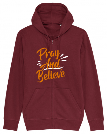 Pray And Believe Burgundy