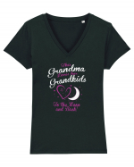 GRANDMA Tricou mânecă scurtă guler V Damă Evoker