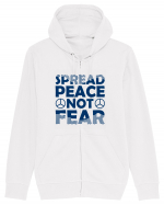 Spread Peace Not Fear Hanorac cu fermoar Unisex Connector