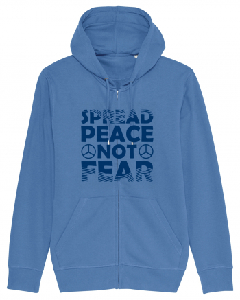 Spread Peace Not Fear Bright Blue