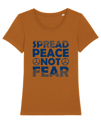 Spread Peace Not Fear Roasted Orange