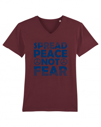 Spread Peace Not Fear Burgundy