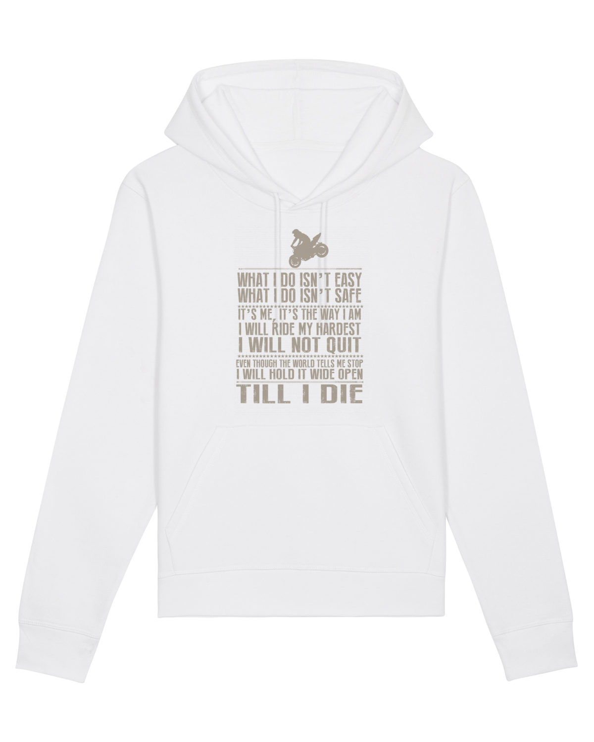 Hanorac Unisex Drummer White