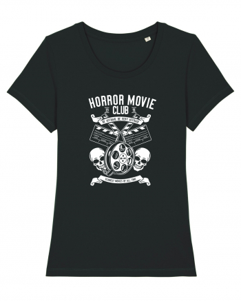 Horror Movie Club White Black