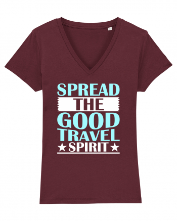 Spread The Good Travel Spirit Burgundy