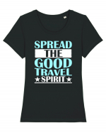 Spread The Good Travel Spirit Tricou mânecă scurtă guler larg fitted Damă Expresser