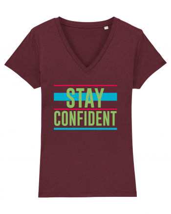 Stay Confident Burgundy