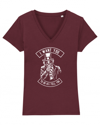 Uncle Sam Skeleton Burgundy