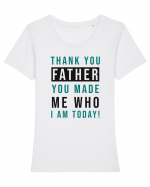 My Father Is My Shelter Tricou mânecă scurtă guler larg fitted Damă Expresser