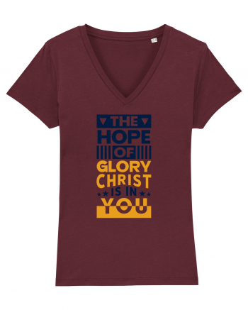 The Hope Of Glory Christ Is In You Burgundy