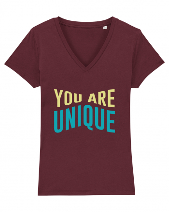 You Are Unique Burgundy