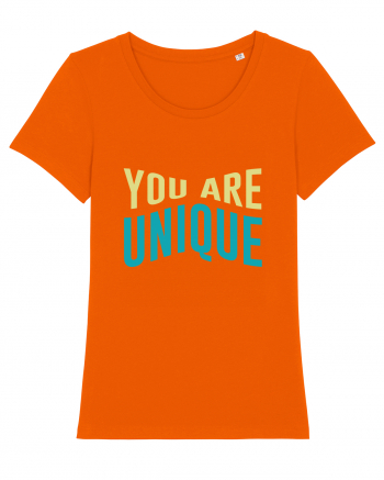 You Are Unique Bright Orange