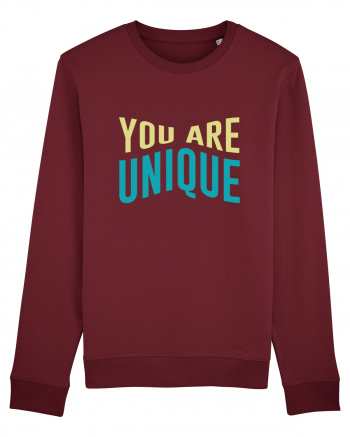 You Are Unique Burgundy