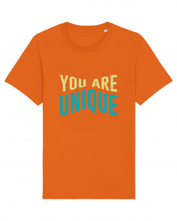 You Are Unique Bright Orange