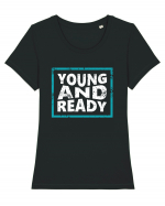 Young And Ready Tricou mânecă scurtă guler larg fitted Damă Expresser