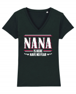 NANA Tricou mânecă scurtă guler V Damă Evoker