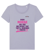 NURSE Tricou mânecă scurtă guler larg fitted Damă Expresser