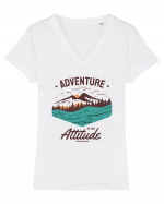 Adventure is an Attitude Tricou mânecă scurtă guler V Damă Evoker