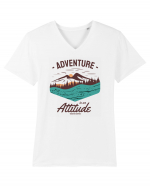 Adventure is an Attitude Tricou mânecă scurtă guler V Bărbat Presenter