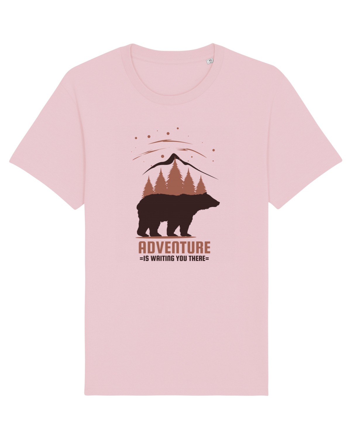 Tricou mânecă scurtă Unisex Rocker Cotton Pink