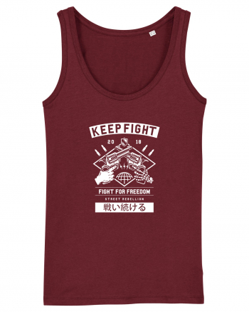 Fight for Freedom Skeleton White Burgundy