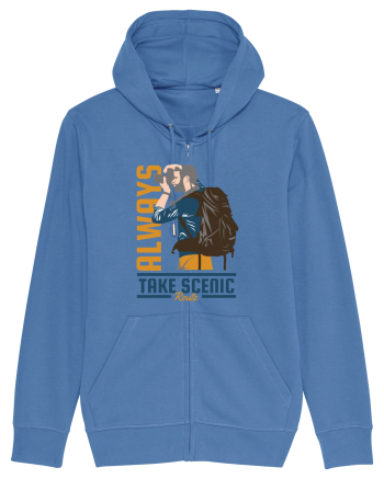 Always Take Scenic Route Bright Blue