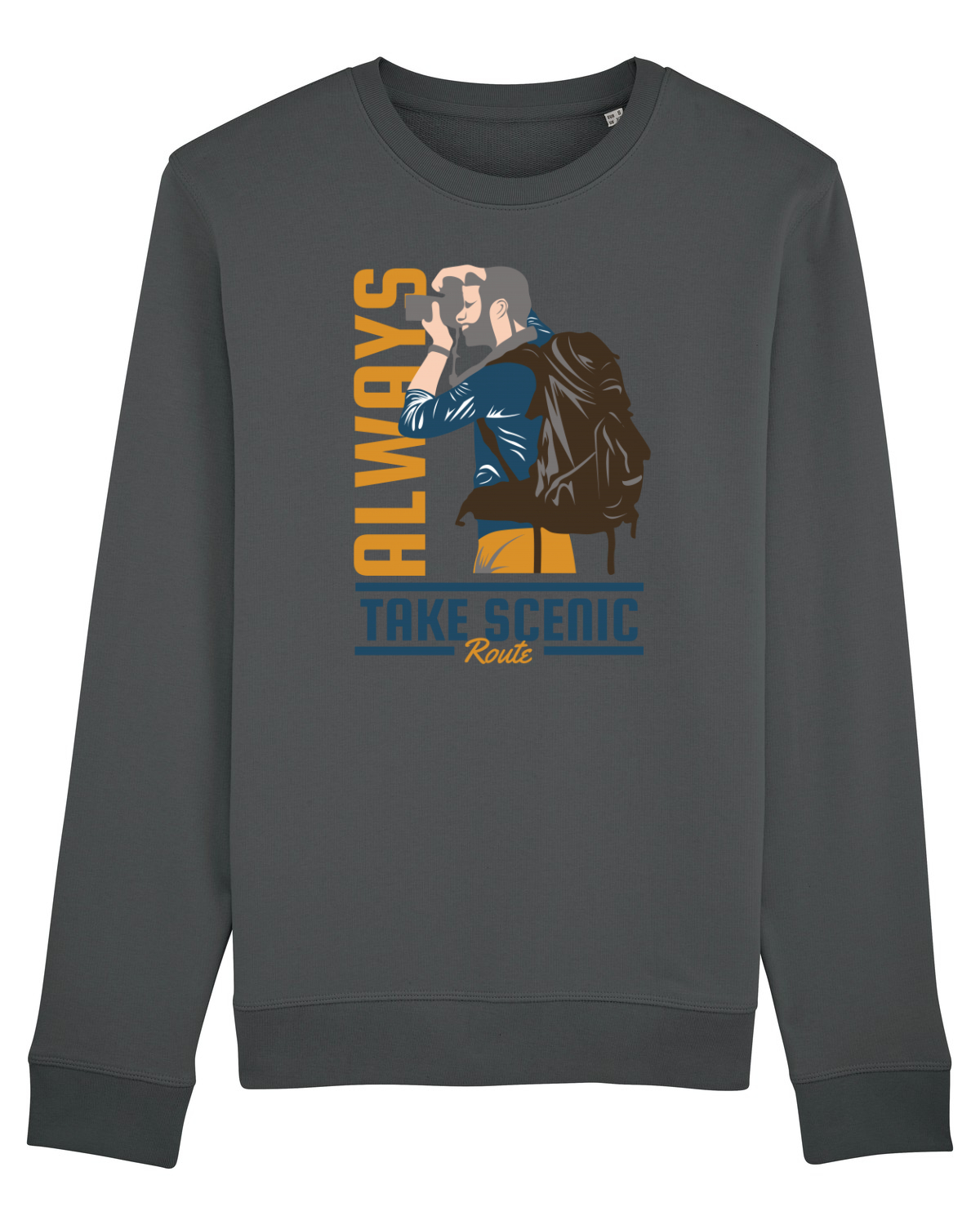 Bluză mânecă lungă Unisex Rise Anthracite